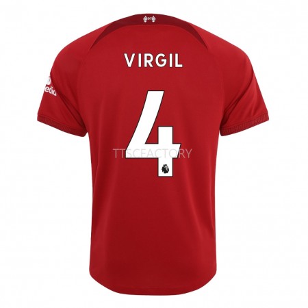 Fußballtrikots Liverpool Virgil 4 2022-2023 Kurzarm Heimtrikotsatz kaufen